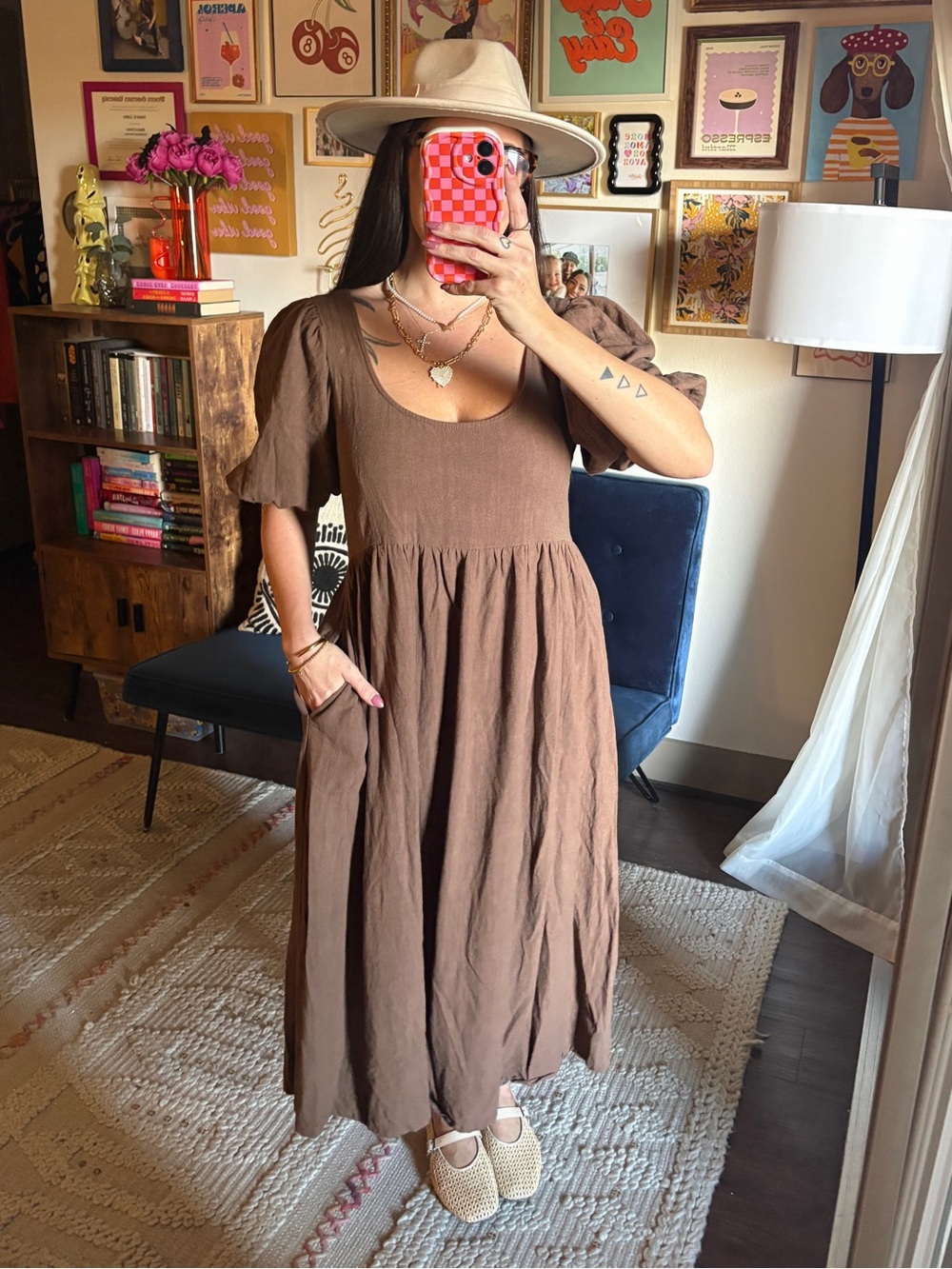 Rachel Pally Linen Soleil Dress - Chocolate